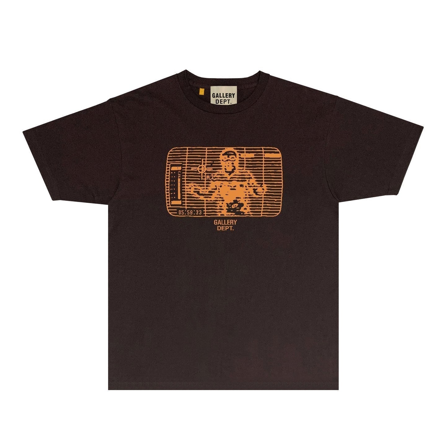 Gallery Dept T Shirt Retro Printed Loose Short-Sleeved Shirt